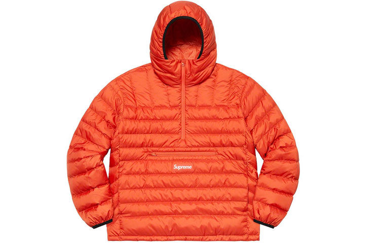 

Supreme Микрофлисовая худи на молнии с капюшоном, Dark Orange