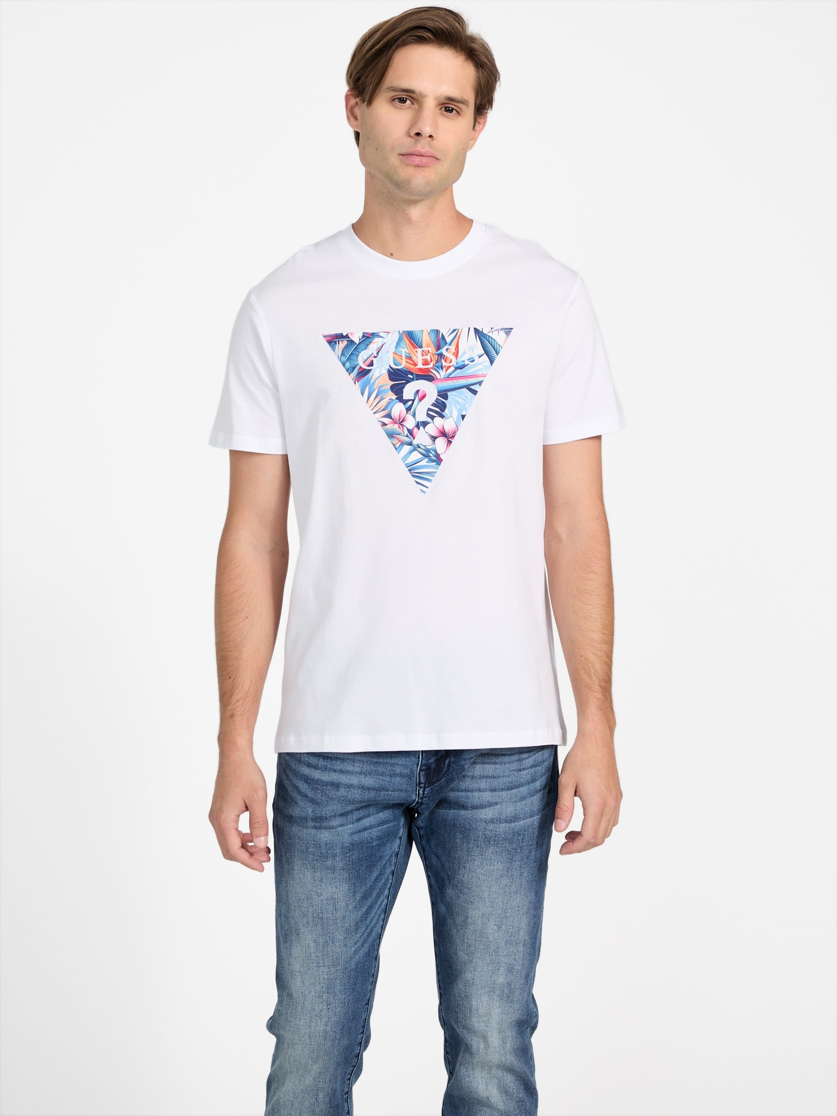 

Футболка с логотипом Eco Shane Guess Factory, цвет pure white