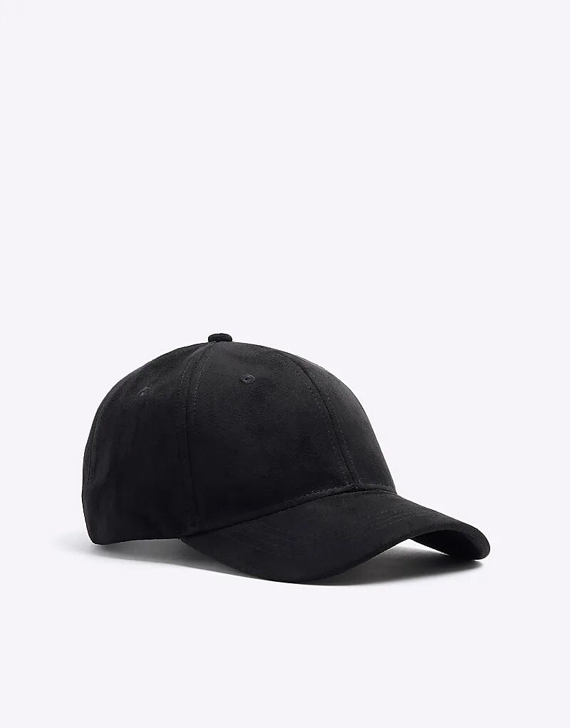

Кепка из замши черного цвета River Island