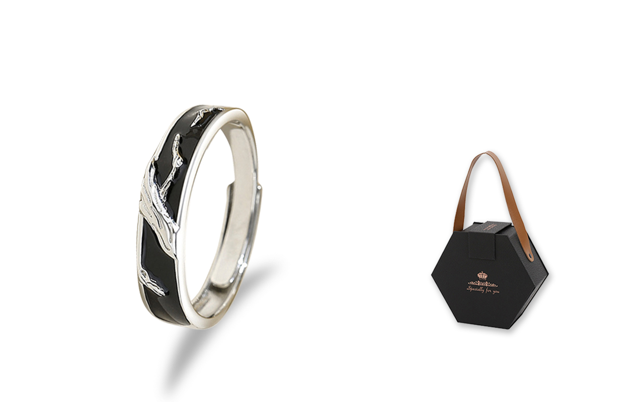 

Inkopper Кольцо из стерлингового серебра 925 пробы унисекс на удачу