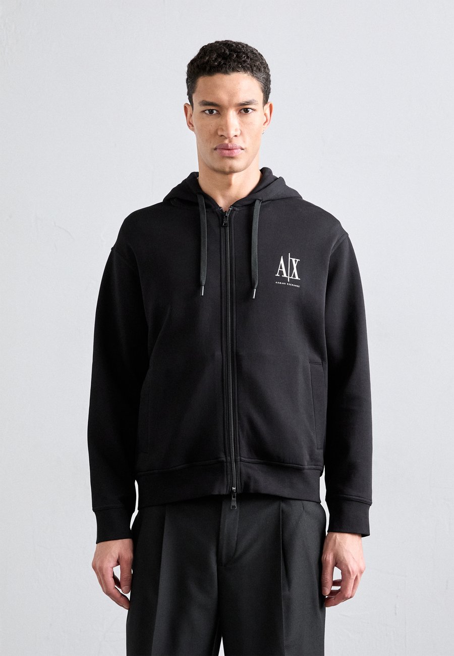

Толстовка Armani Exchange Zip-up sweatshirt, Black