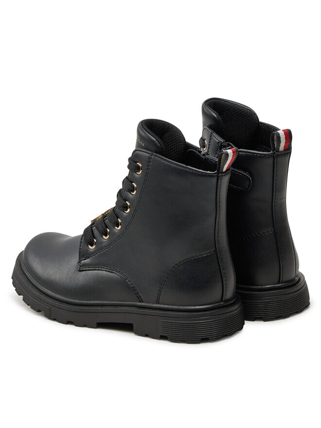 Ботильоны на шнуровке Tommy Hilfiger Lace-Up Bootie T1A5-33561-1351 S, черный — фото 3