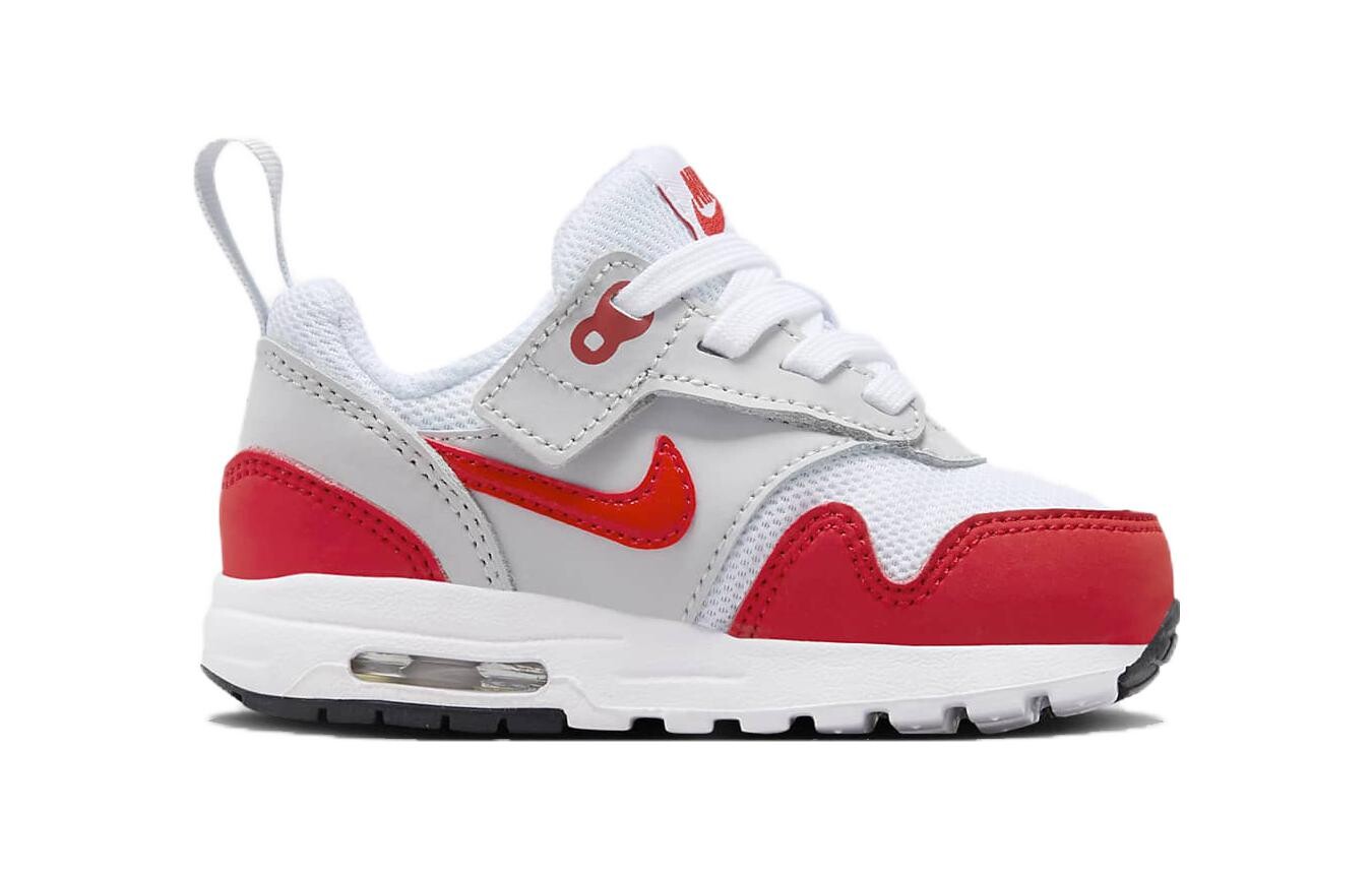 Кроссовки Nike Air Max 1 для малышей TD, White/Red — фото 2