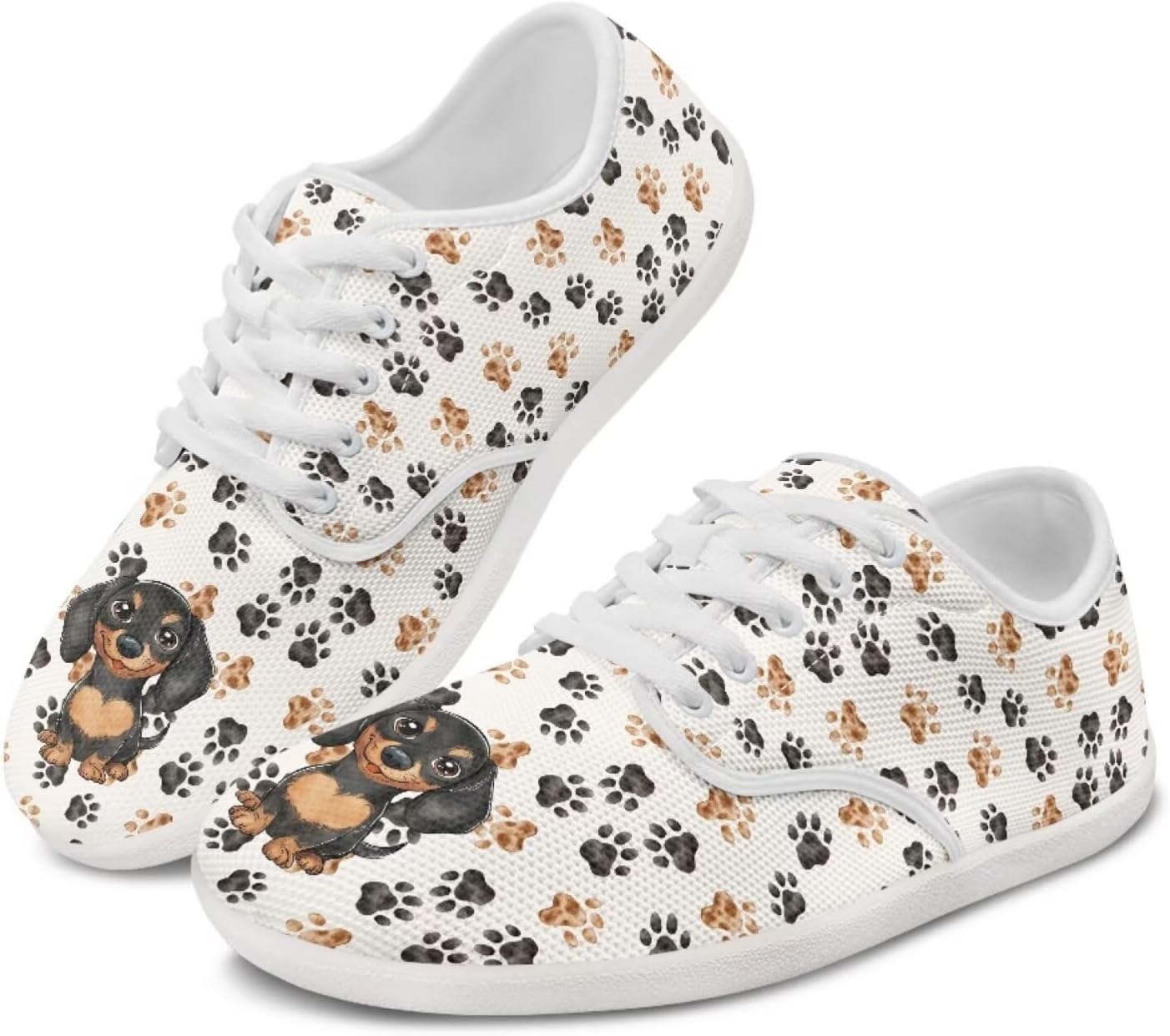 

Женские кроссовки для бега таксы, повседневные танцевальные туфли, деловые лоферы, плоская обувь для прогулок, кеды на платформе Ecaestolph, коричневый