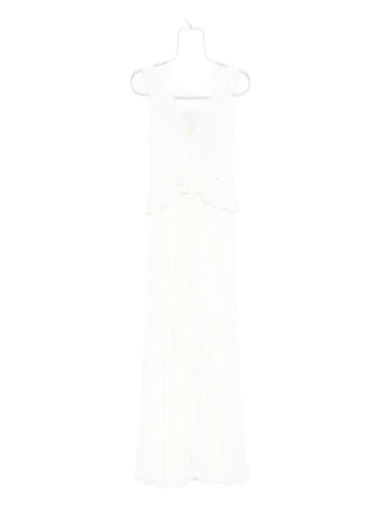 

Платье макси NISSA с плиссировкой, белый