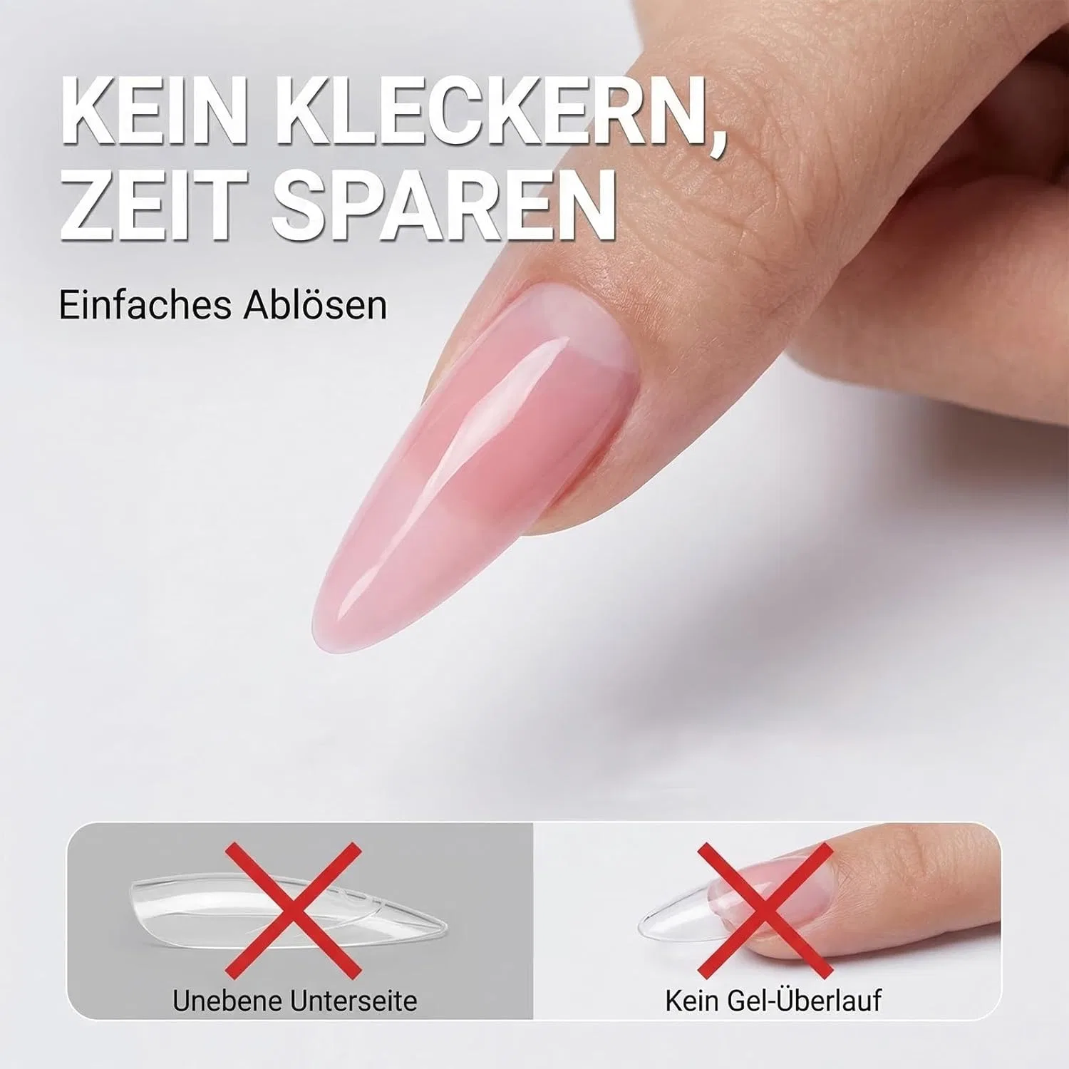 Набор многоразовых форм для наращивания ногтей «Sandwich Dual Nail Form», 240 шт. Fealkira — фото 4