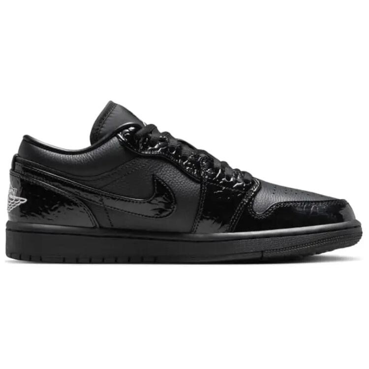 Кроссовки Air Jordan 1 Vintage Basketball Shoes Women's Low-top Black, черный — фото 2