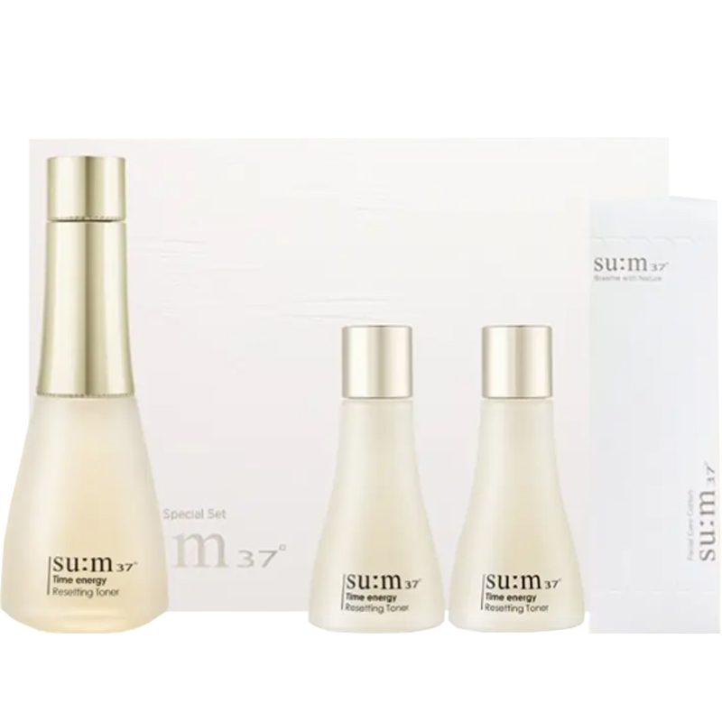 

SU M37° Time Lapse Skin Softener Skincare Sets успокаивающий увлажняющий набор из четырех предметов SU:M37°, four-piece set