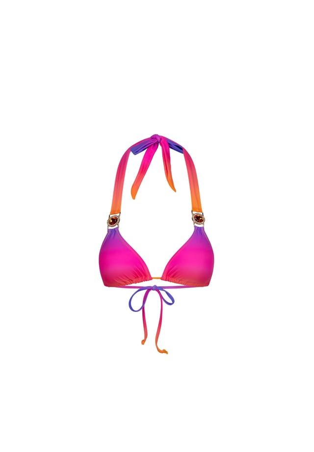 

Верх бикини Club tropicana со стильной отделкой из камней Moda Minx, цвет manhatten