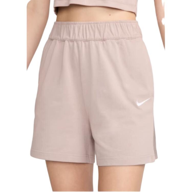 Повседневные шорты женские серо-коричневые/белые Nike — фото 4
