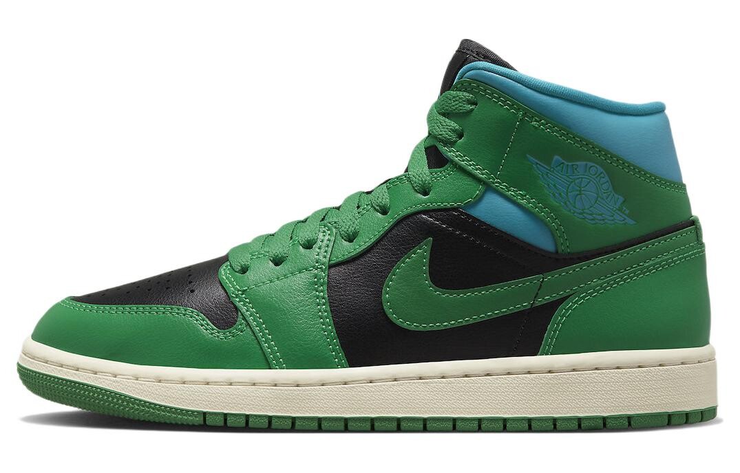Jordan 1 Mid Lucky Green Aquatone (женские)