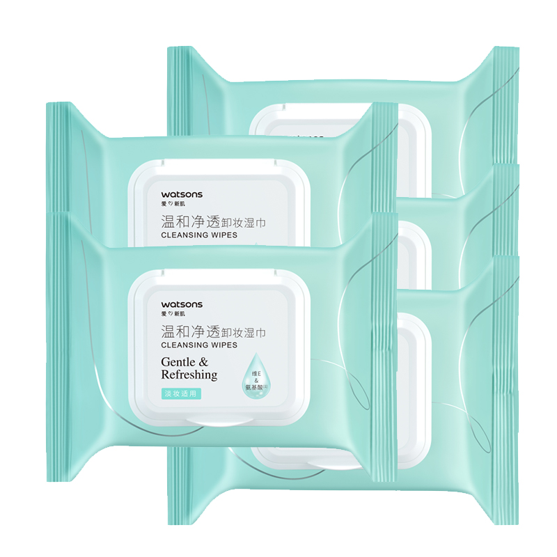 Очищающие салфетки для снятия макияжа Watsons, 25 шт*5