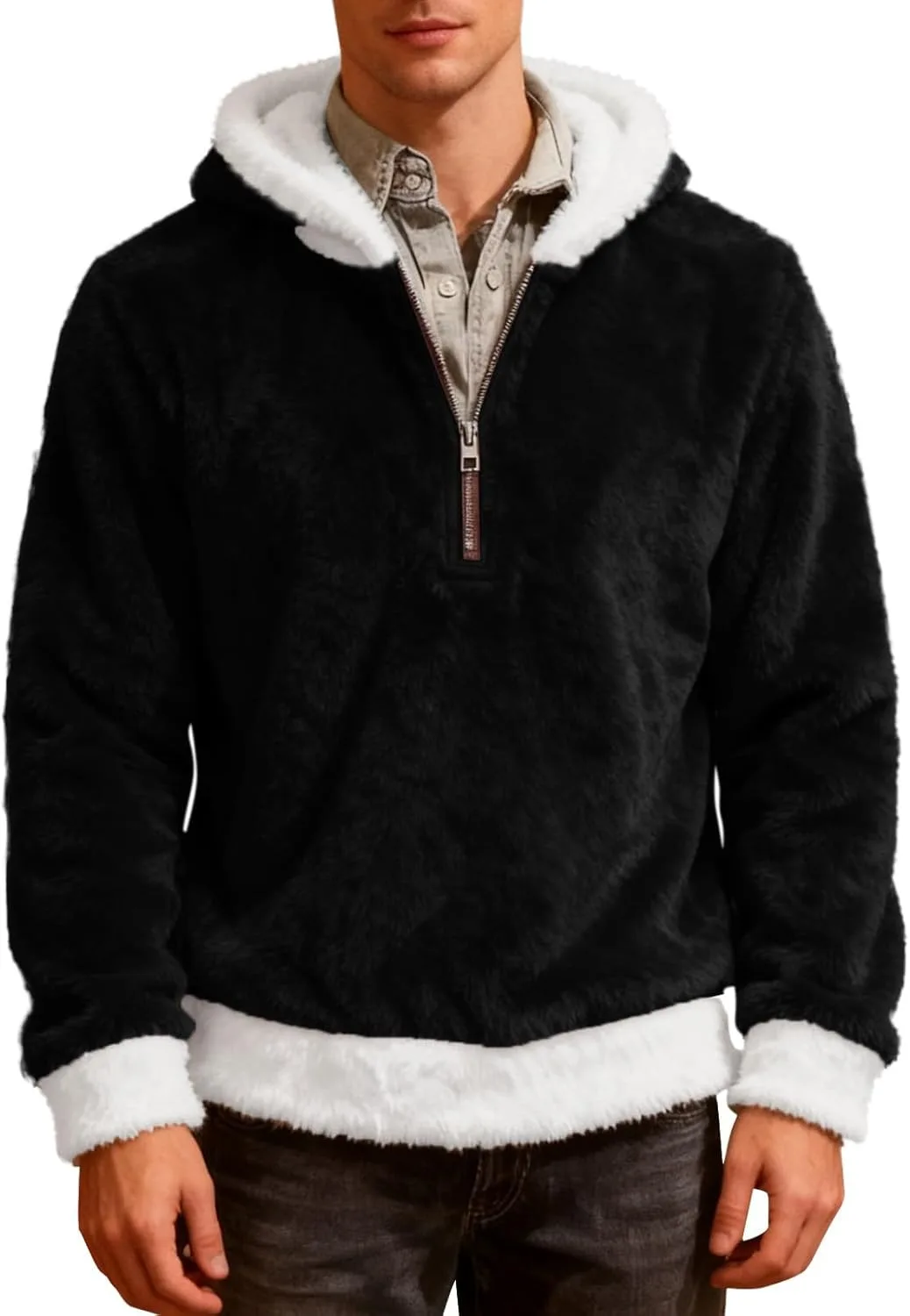 

Мужская худи с капюшоном и молнией Sherpa