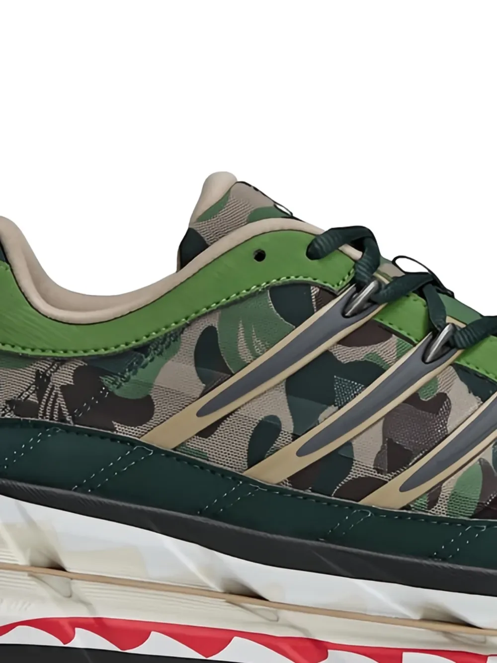 Кроссовки Adistar HRMY BAPE Adidas, зеленый — фото 2