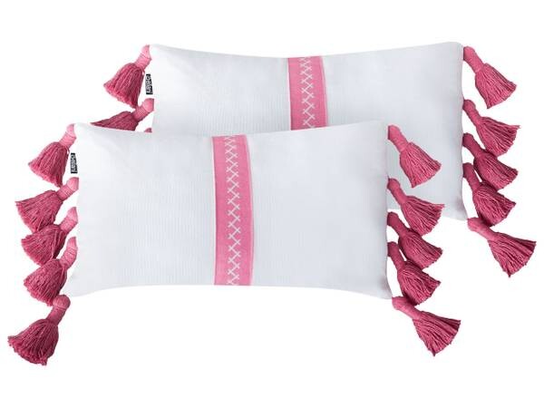 

Подушка Beliani 2 шт LOVELY, 50x30x30 см цвет pink/weiß