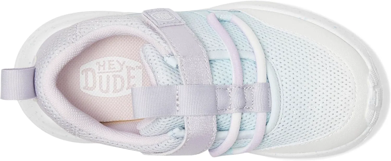 Кроссовки HEYDUDE Unisex-Child Sirocco Trek Ac Shimmer (для малышей), синий/сиреневый/мультиколор — фото 2