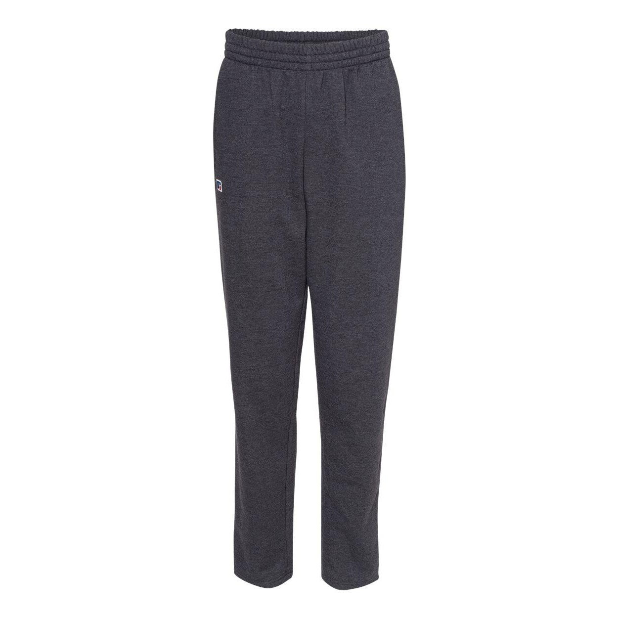 

Спортивные брюки Russell Athletic с открытым низом и хлопчатобумажной тканью, цвет Charcoal Heather