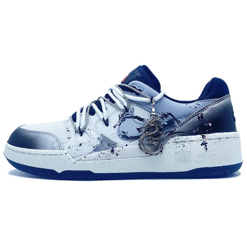 

Кроссовки Nike Full Force Skateboarding Shoes Men Low-top Gray, черный