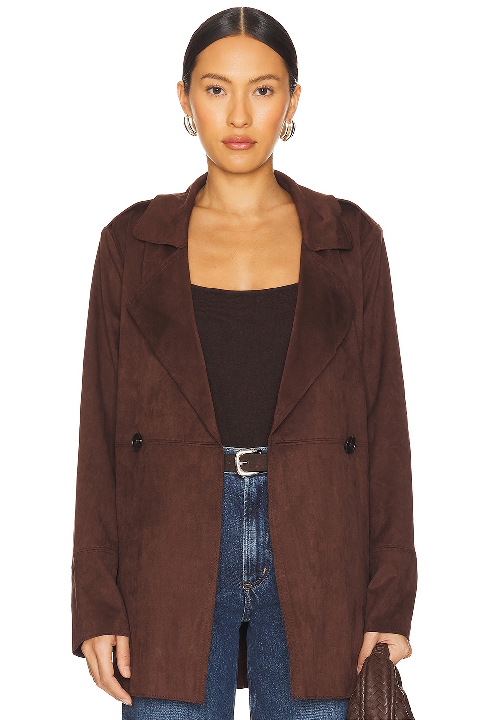 

Искусственная замшевая куртка lana Lovers And Friends, dark brown