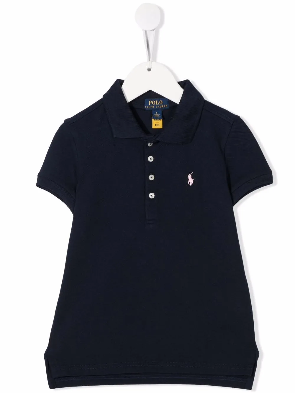 

Рубашка поло с вышитым логотипом POLO RALPH LAUREN KIDS, синий