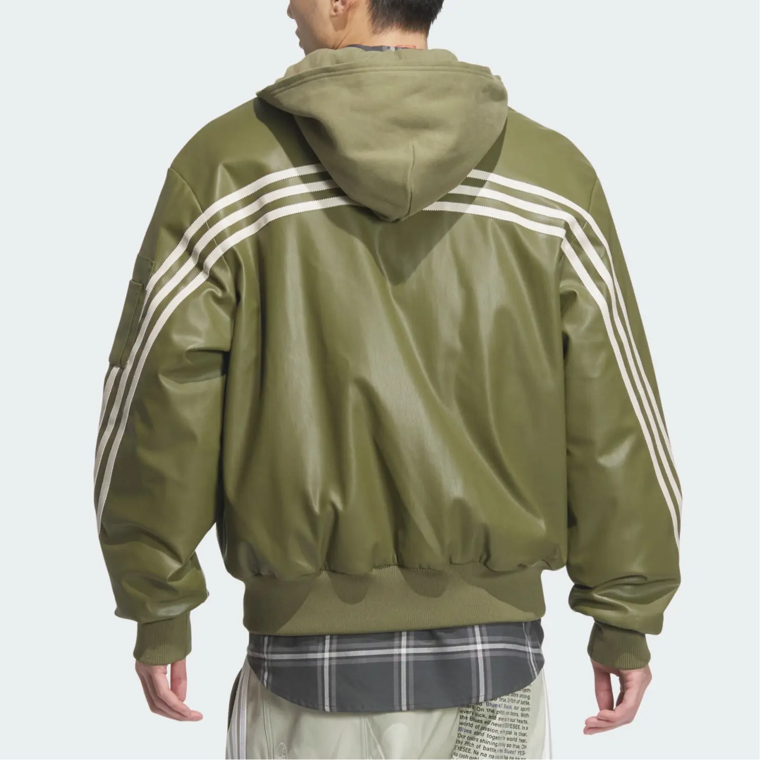 Куртка мужская темно-оливково-зеленый Adidas Originals — фото 2