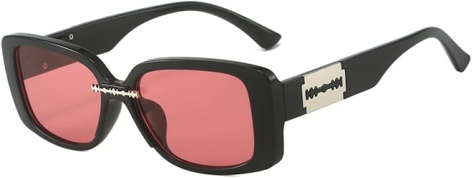 

Солнцезащитные очки LVTFCO Fashion Rectangle для мужчин и женщин, цветные, в винтажном стиле, с декоративными линзами из поликарбоната, оправа, защита от УФ-излучения UV400, C2