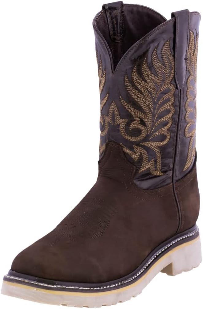 

Мужские ботинки Texas Legacy S750 темно-коричневые, кожаные, с противоскользящей подошвой и стальным носком