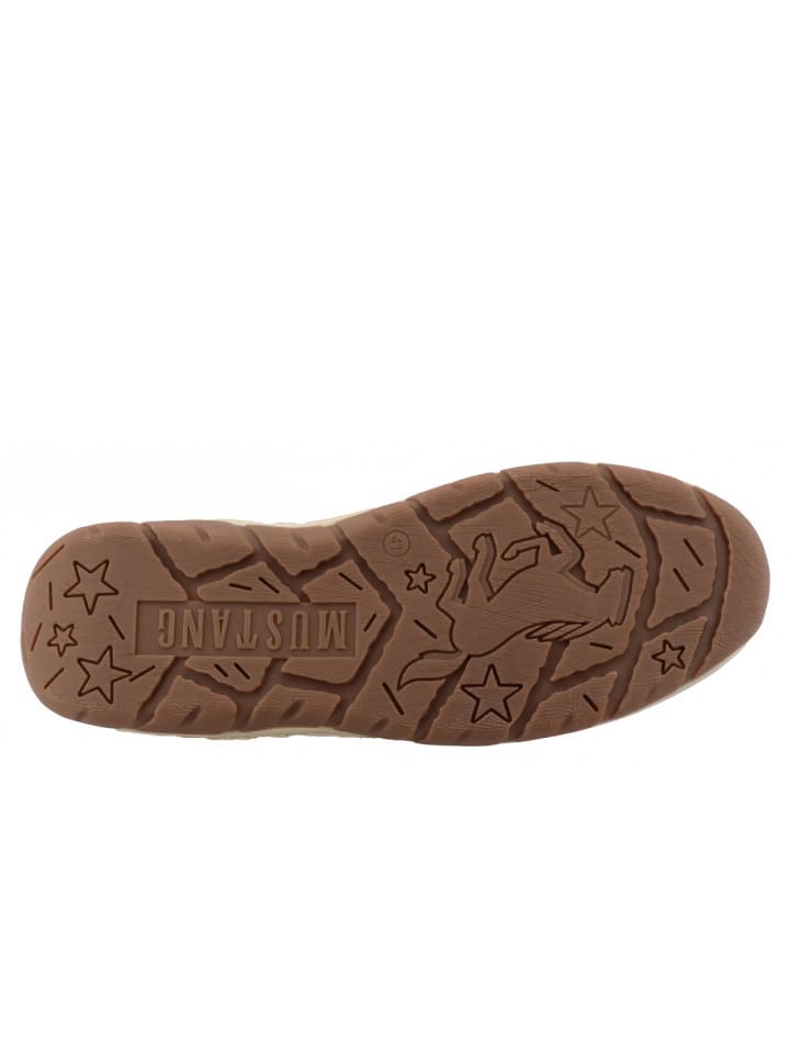 MUSTANG SHOES Спортивные кроссовки на шнуровке коричневого цвета — фото 2
