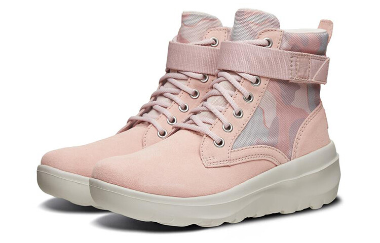 Женские ботинки Skechers высокие, розовый — фото 3