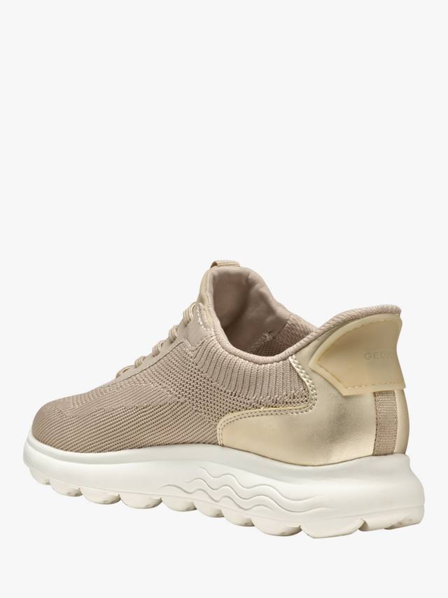 Кроссовки на шнуровке spherica plus Geox, цвет Light Taupe/Light Gold — фото 3