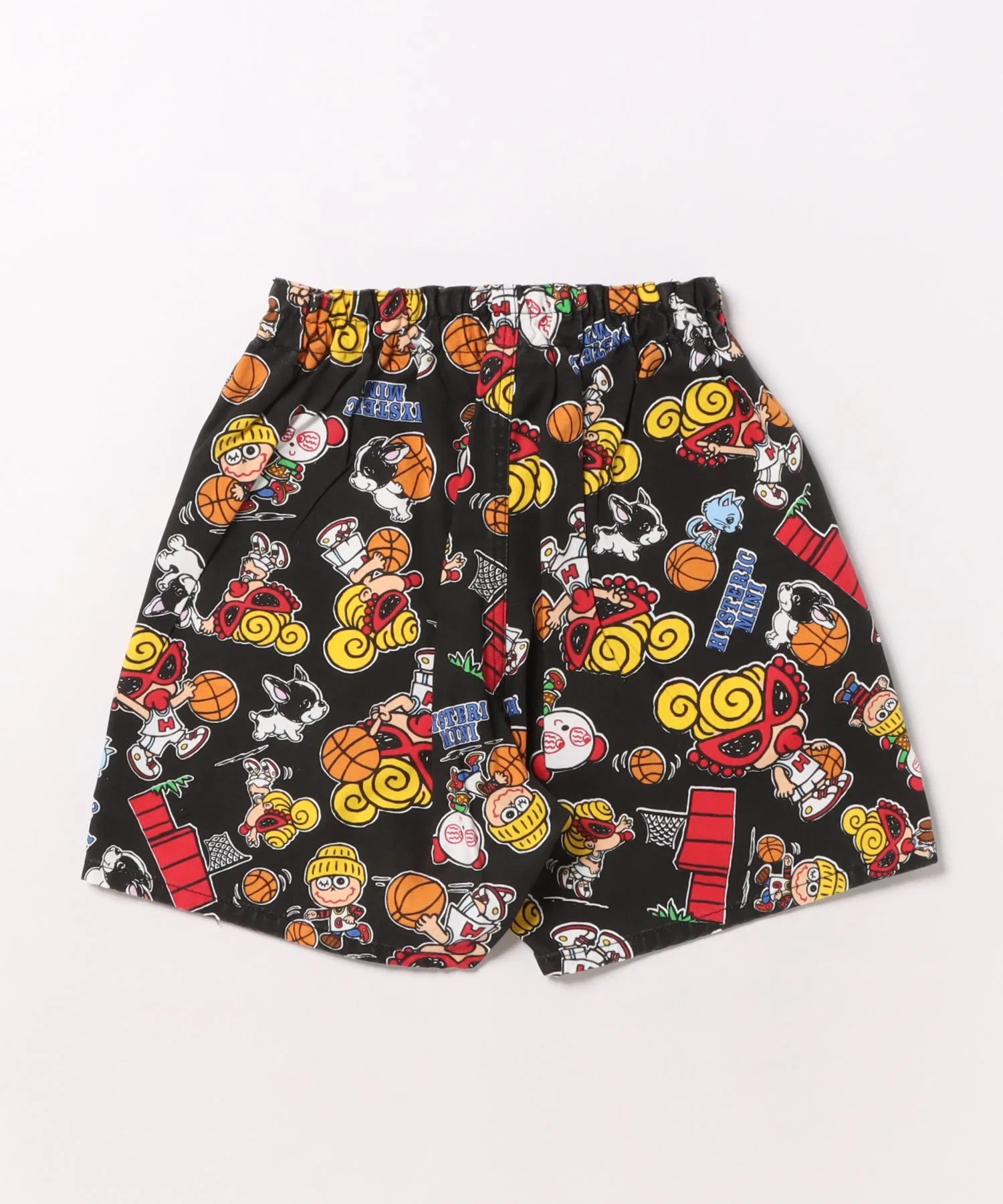 Детские хлопковые шорты с принтом HYSTERIC MINI HOOPS чёрные — фото 2