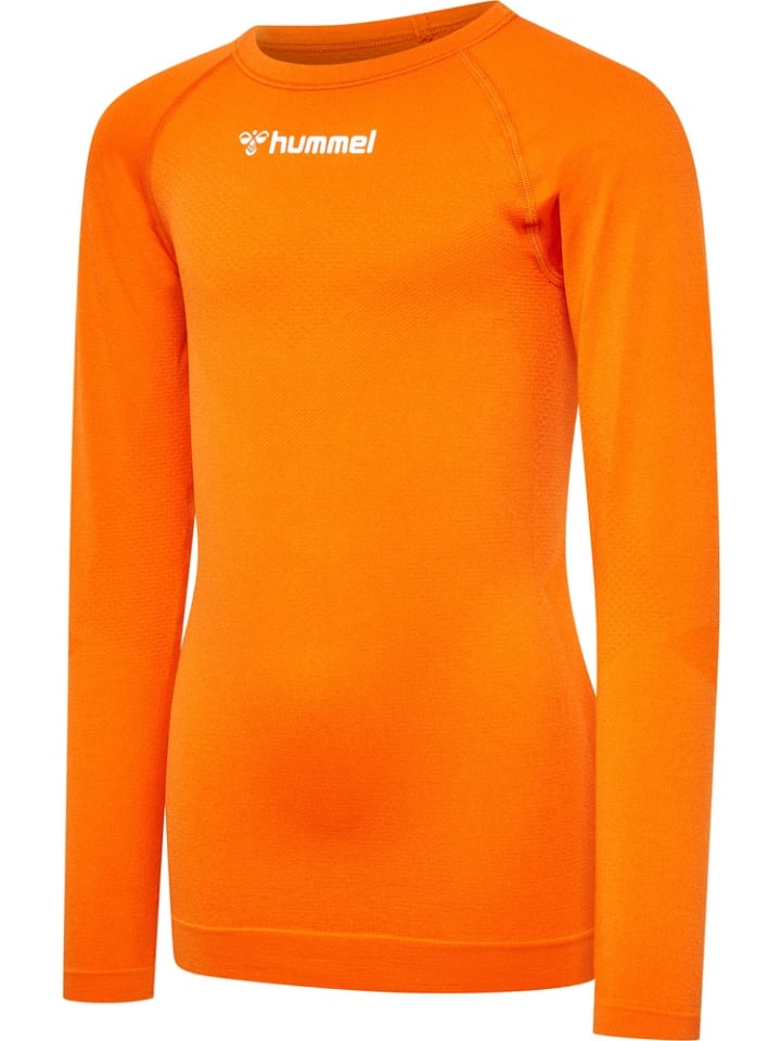 

Футболка Hmlbl Comfort 2.0 Tee L/S Kids оранжевого цвета Hummel