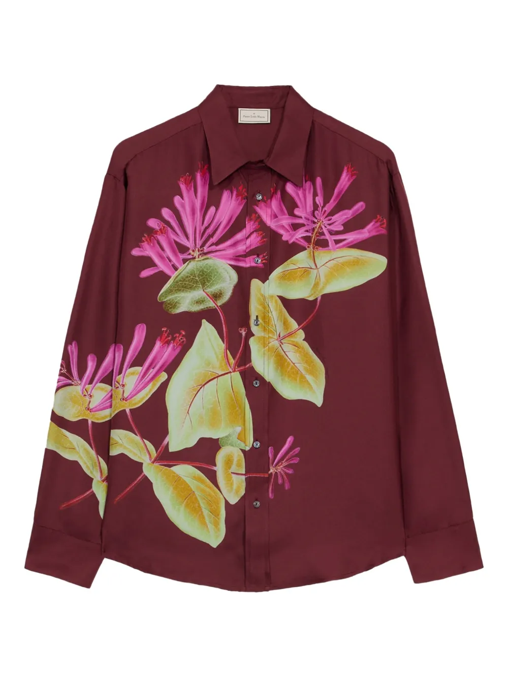 

Рубашка с цветочным принтом Pierre-Louis Mascia, красный