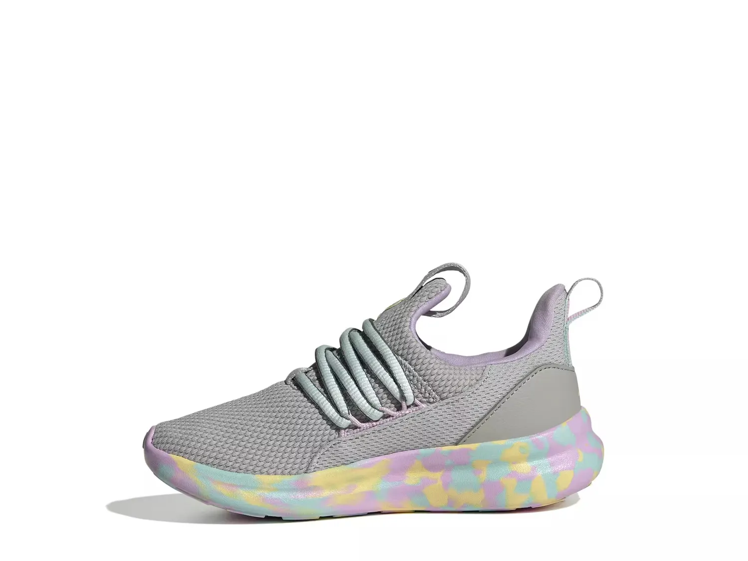 Кроссовки Lite Racer Adapt 7.0 — детские Adidas, Grey/Pink — фото 2