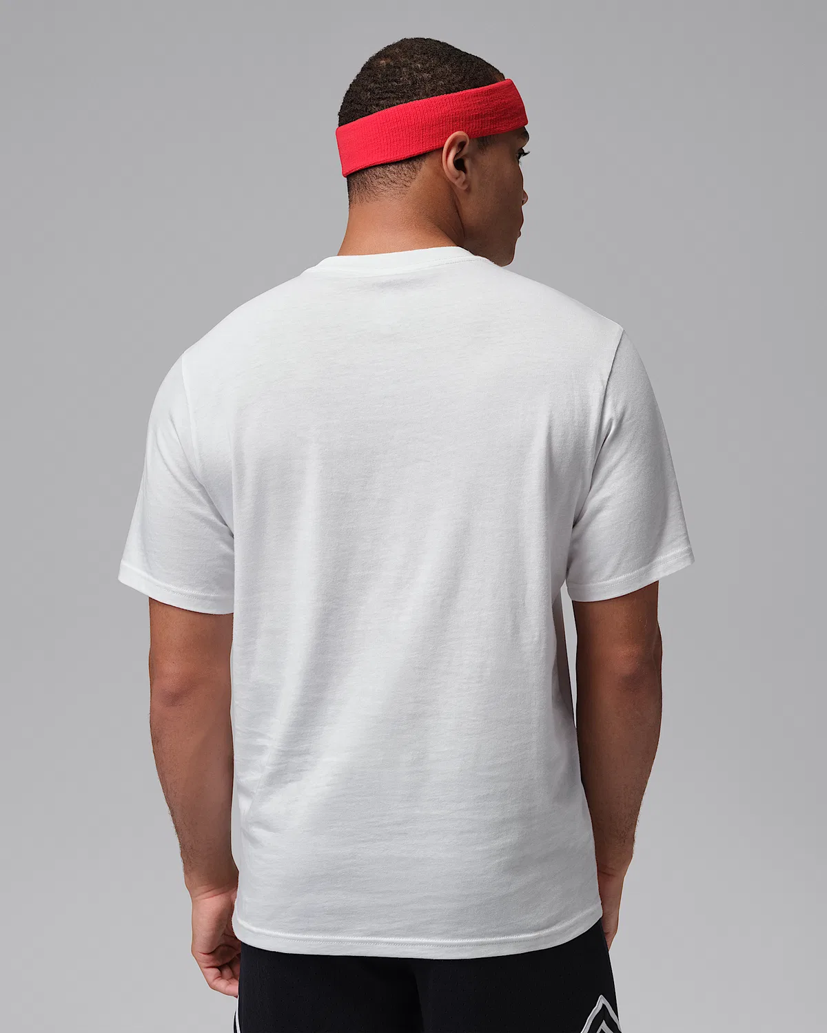 Мужская футболка Dri-FIT Jordan Sport, White/Black/University Red — фото 2