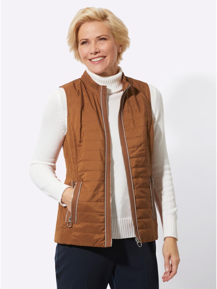 

WITT WEIDEN Стеганый жилет коньячного цвета