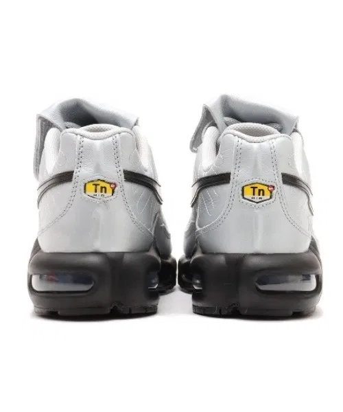 Унисекс кроссовки NIKE AIR MAX PLUS из натуральной кожи серые — фото 3