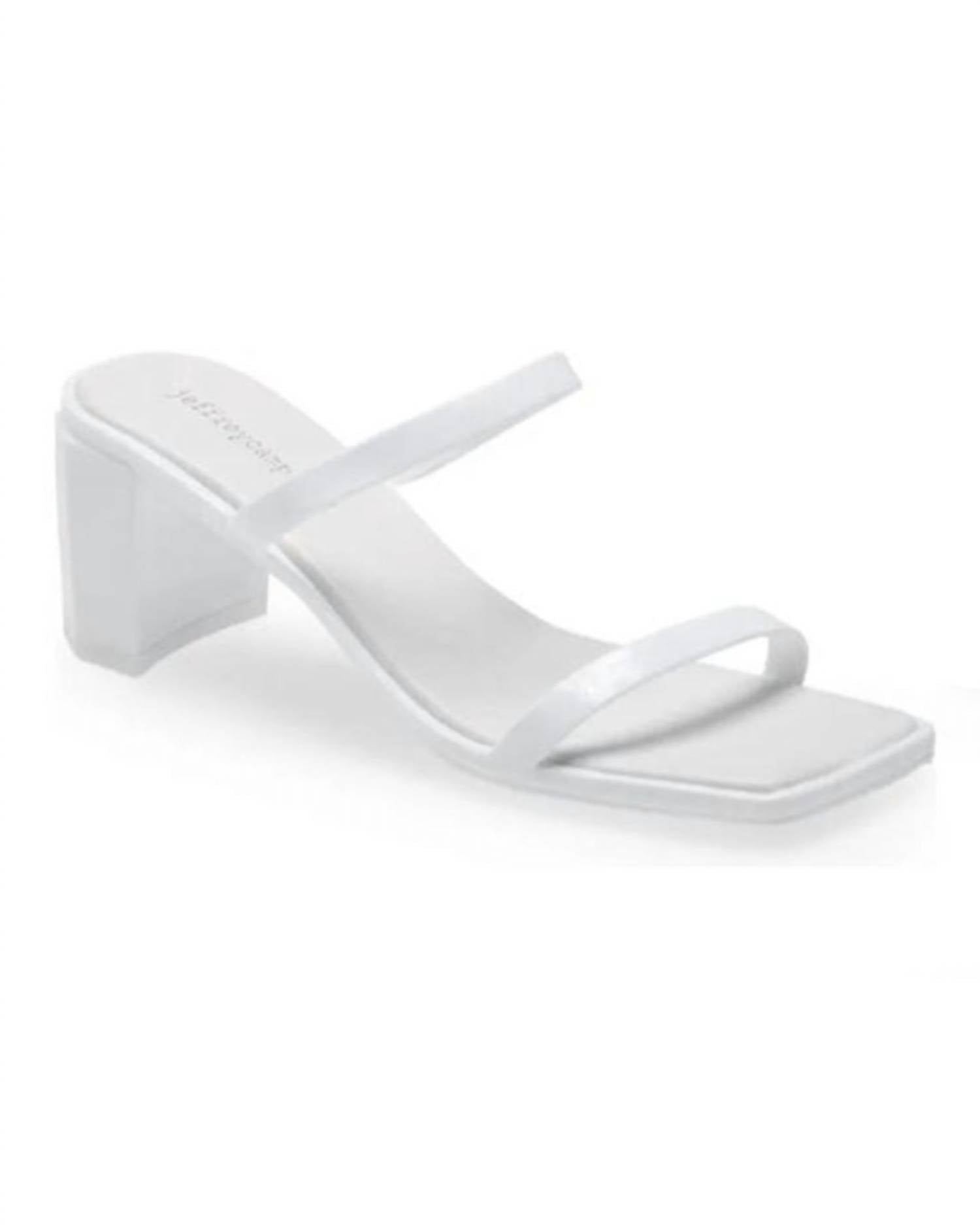 Женские блестящие белые сандалии Jamm Jelly на высоком каблуке Jeffrey Campbell