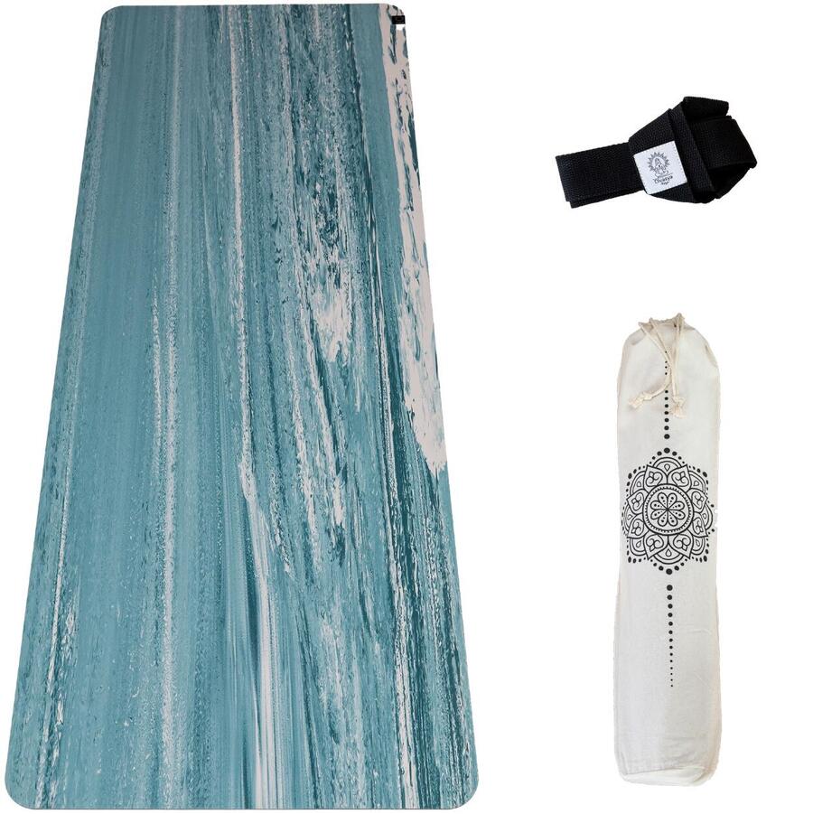 

DIVASYA Коврик для йоги из 100% натурального каучука: нескользящий, натуральный, экологичный, серия PURE