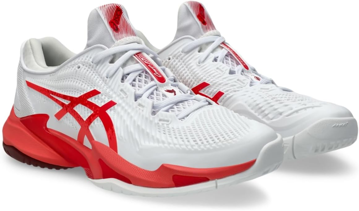 Мужские теннисные кроссовки ASICS Court FlyteFoam 3 Novak, белый/красный — фото 2