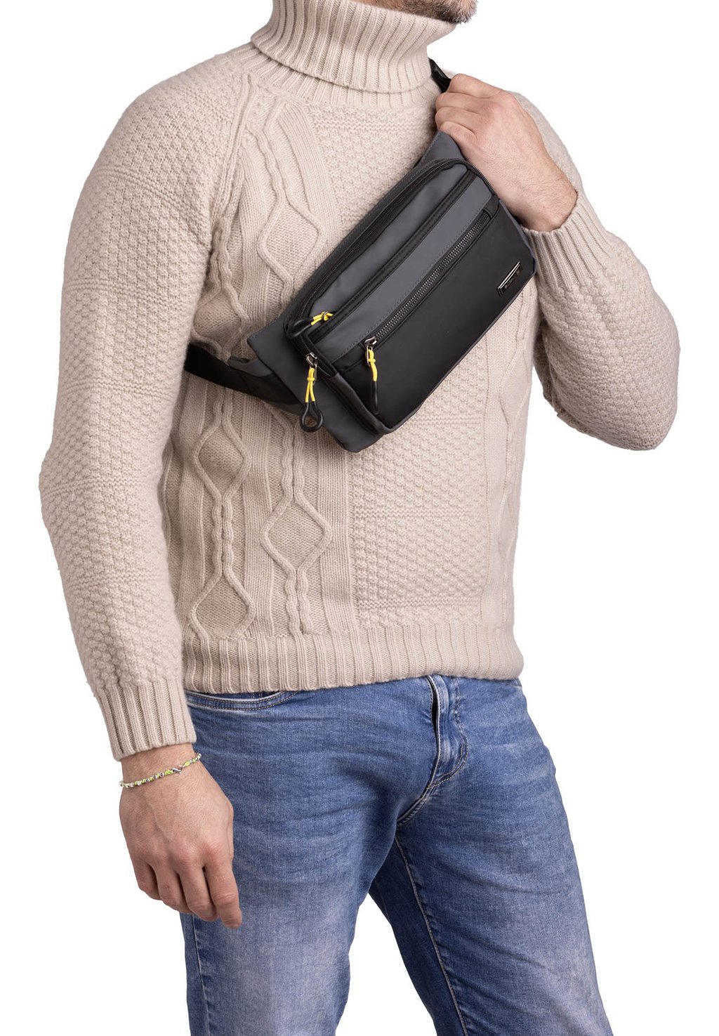 

Поясная сумка B.Cavalli, серый