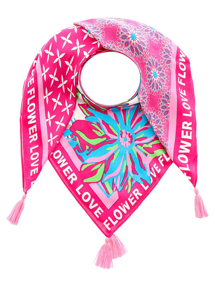 

Квадратный шарф Цветочная любовь разноцветный - (Д)130 x (Ш)130 см Zwillingsherz