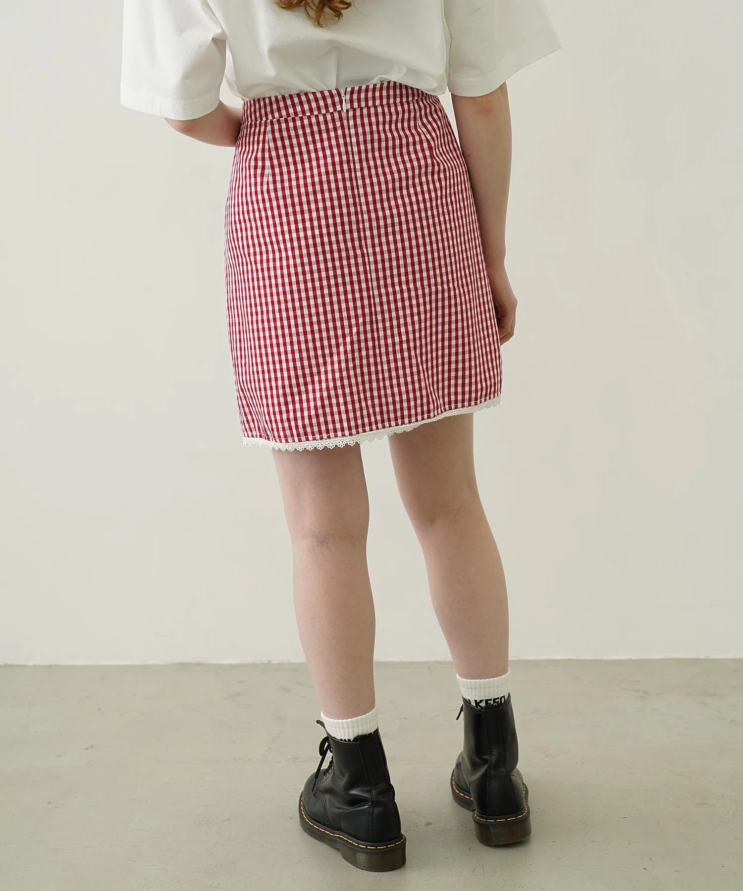 Женская юбка MILKFED. GINGHAM MINI SKIRT — фото 3