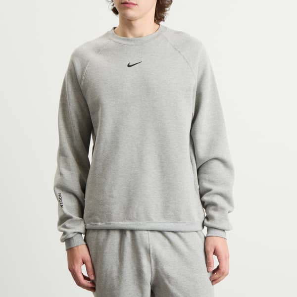 Nike X nocta crew fleece, heather & черный — фото 2