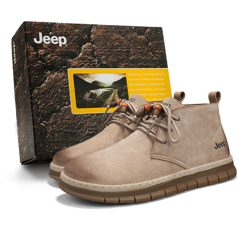 Кроссовки Mid top Casual мужские Jeep, темно-коричневый — фото 2