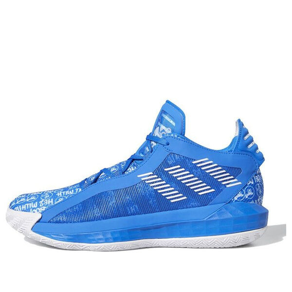 

Кроссовки dame 6 'glow blue' Adidas, синий
