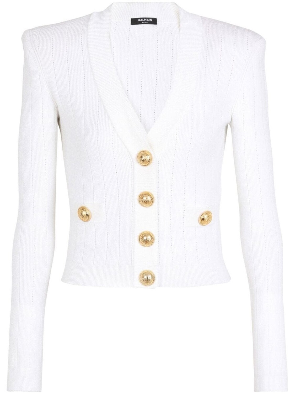 

Balmain кардиган с V-образным вырезом, белый