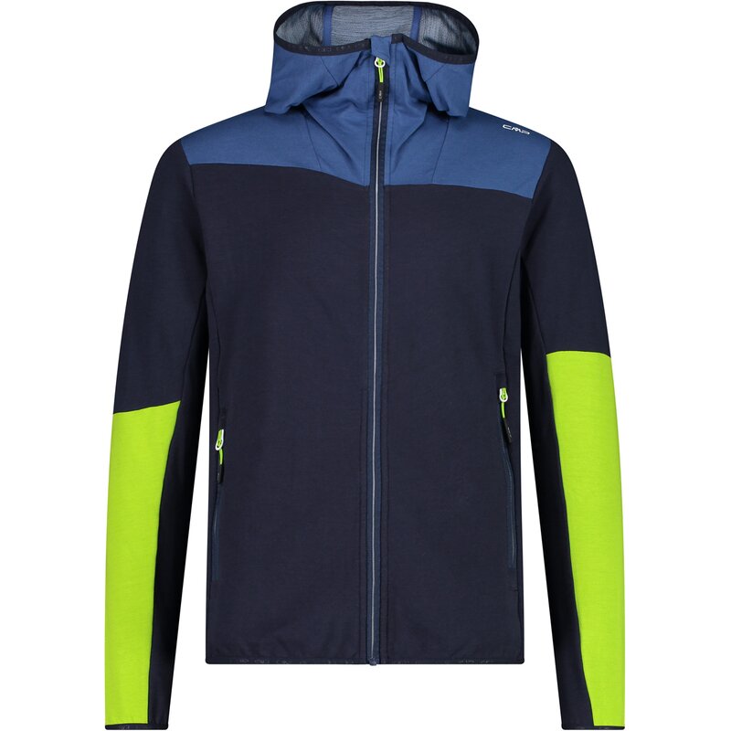 

Толстовка с капюшоном, мужская гибридная куртка с фиксированным капюшоном Cmp, черный