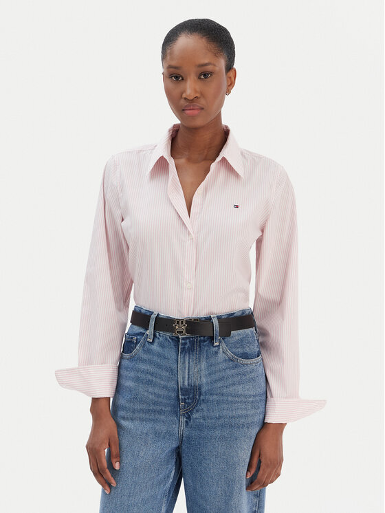 

Рубашка regular fit Ess WW0WW47169 Tommy Hilfiger, розовый