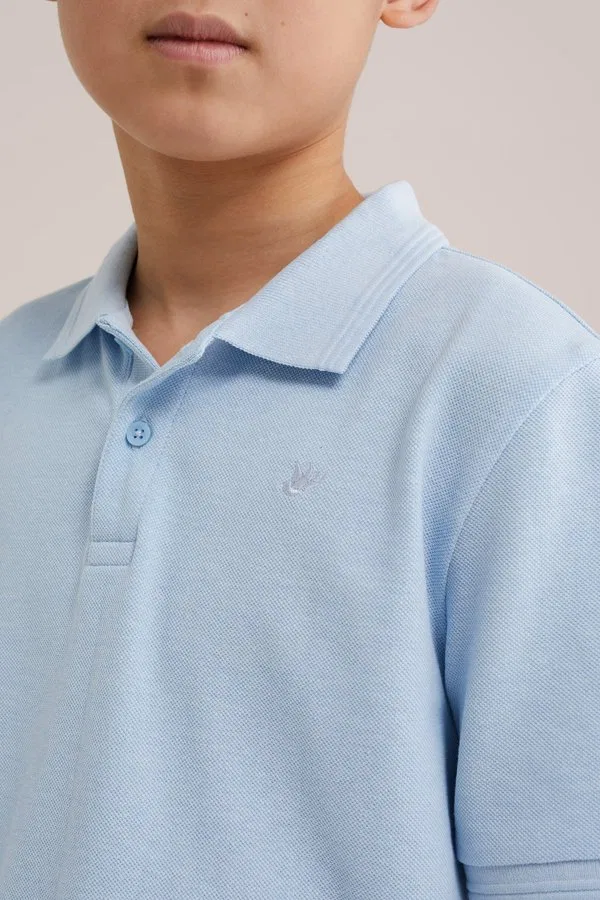 Рубашка поло We Fashion, Light Blue — фото 3